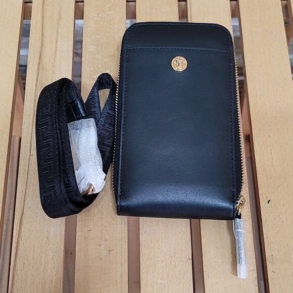 Versace Calfskin La Medusa Zip Around Lanyard Pouch - Picture 11 of 13